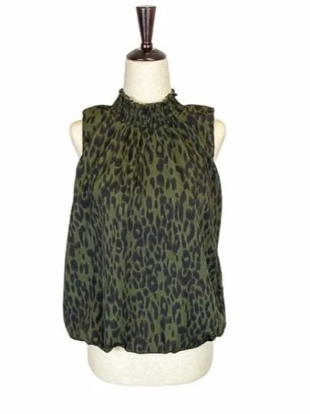 THML Oliver Leopard Sleeveless Blouse